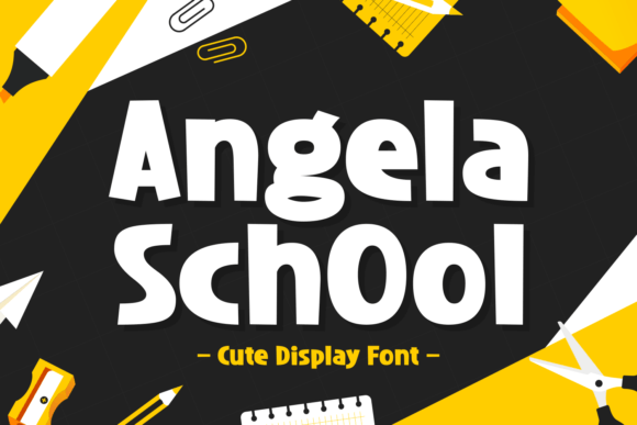 Angela School: A Playful Display Font for Editorial Warmth