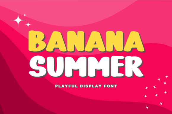 Banana Summer: A Playful Display Font for Lighthearted Editorial Moments