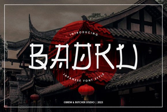 Baoku: A Japanese-Inspired Display Font for Thoughtful Editorial Design