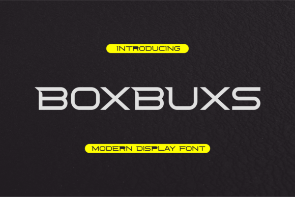 Boxbuxs: A Display Font That Makes Your Brand Feel Instantly Polished
