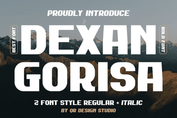 Dexan Gorisa: A Bold Display Font That Makes Your Brand Instantly Memorable