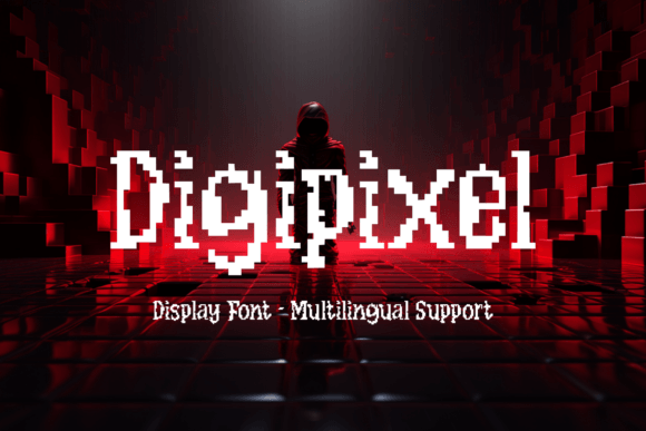 Digipixel: A Pixel-Art Display Font That Actually Works in Real Branding