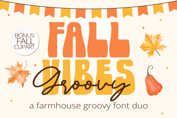 Fall Vibes: A Retro Display Font for Digital Branding