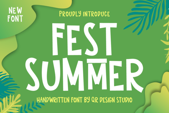 Fest Summer: A Bold Display Font for Digital Branding