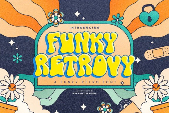 Funky Retrovy: A Display Font That Sparks Joy in Campaign Visuals