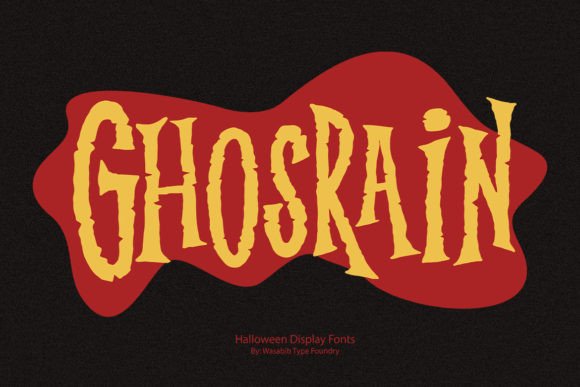 Ghosrain: A Spooky Display Font That Sells