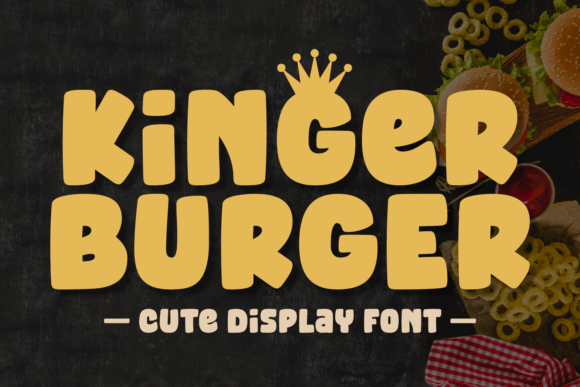 Kinger Burger: A Bold Display Font for Digital Brand Impact