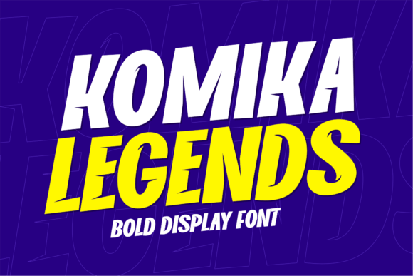 Komika Legends: A Bold, Playful Display Font