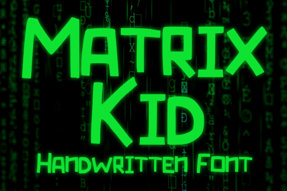 Matrix Kid: A Playful Futuristic Typeface for Digital Brands