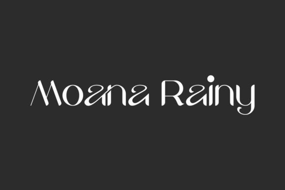 Moana Rainy: A Display Font That Makes Your Brand Feel Intentional
