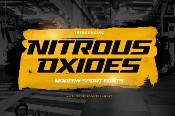 Nitrous Oxides: A Display Font That Makes Your Headlines Move