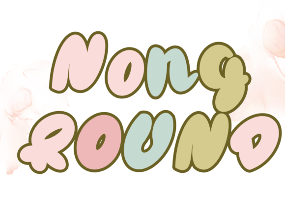 Nong Round: A Playful Display Font for Joyful Editorial Moments