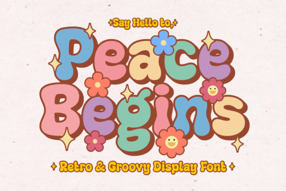 Peace Begins: A Retro Display Font That Fits Real Web Projects