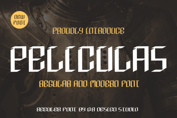Peliculas: A Bold Display Font for Modern Web Design