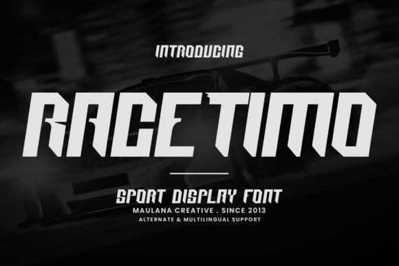 Race Timo: A Sporty Display Font That Delivers Motion on the Page