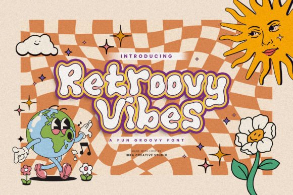 Retroovy Vibes: A Playful Display Font for Brand-Forward Web Design