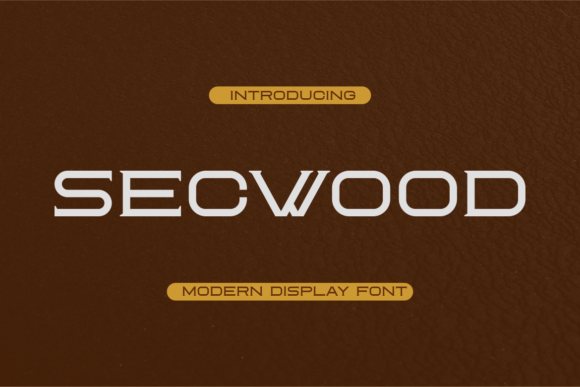 Secwood: A Display Font for Editorial Charm