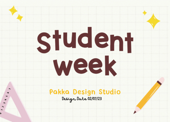 Student Week: A Display Font That Feels Like Summer Homework