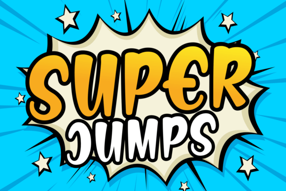 Super Jumps: A Joyful Display Font for Modern Web Design