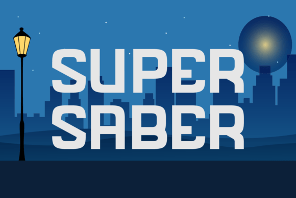 Super Saber: A Display Font That Sparks Editorial Energy