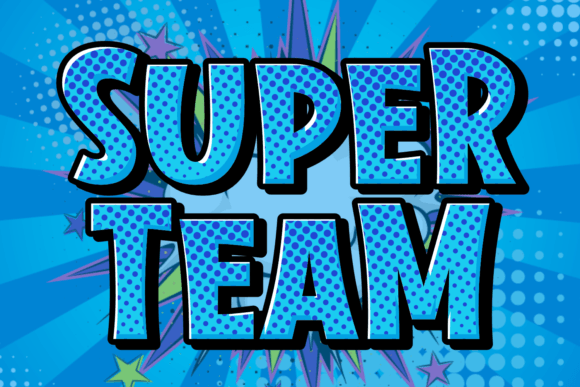 Super Team: A Playful Display Font for Bold Digital Headlines