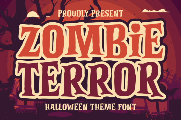 Zombie Terror: A Bold Display Font for Halloween Branding